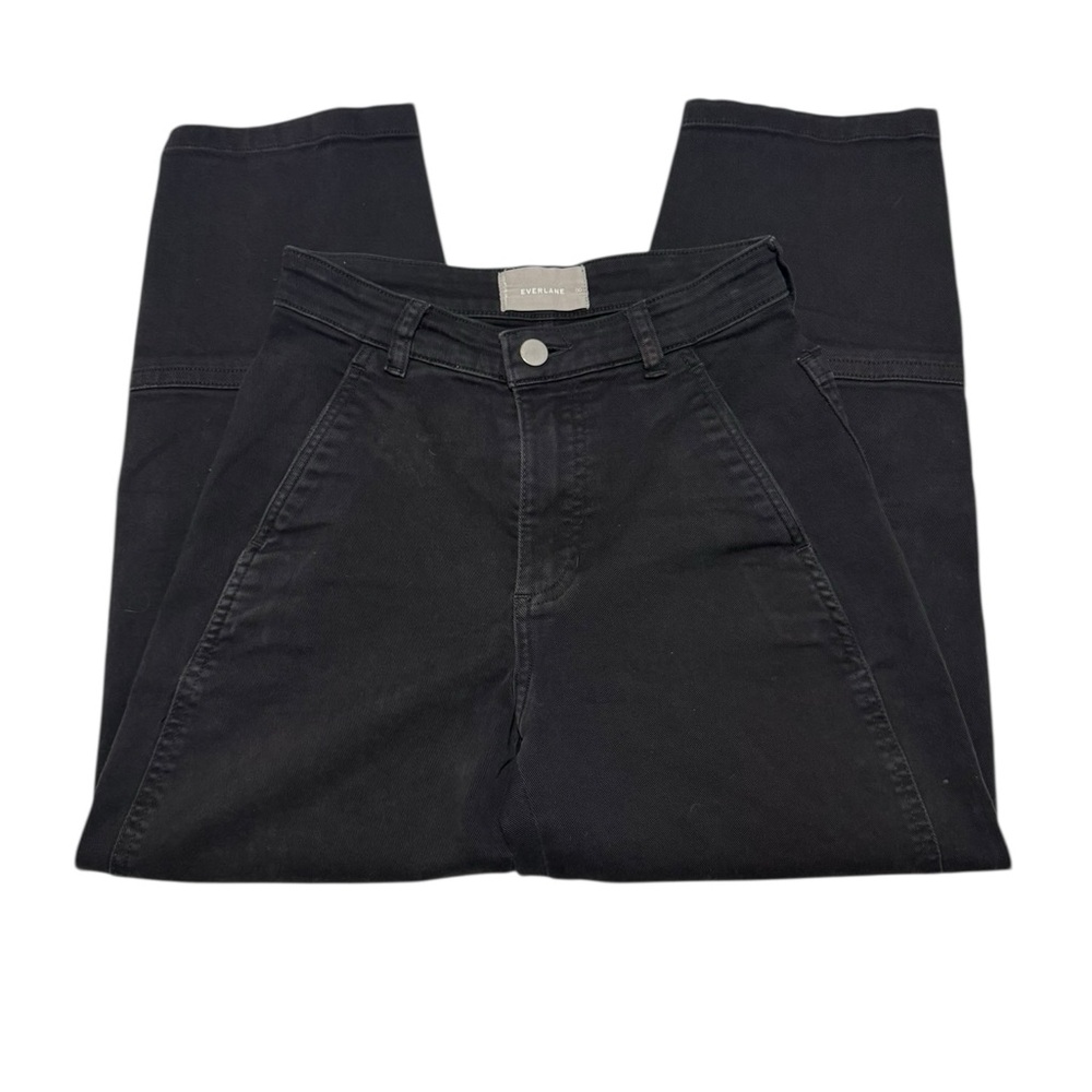 Everlane Utility Barrel Pants in black size 00 - Picture 3 of 5